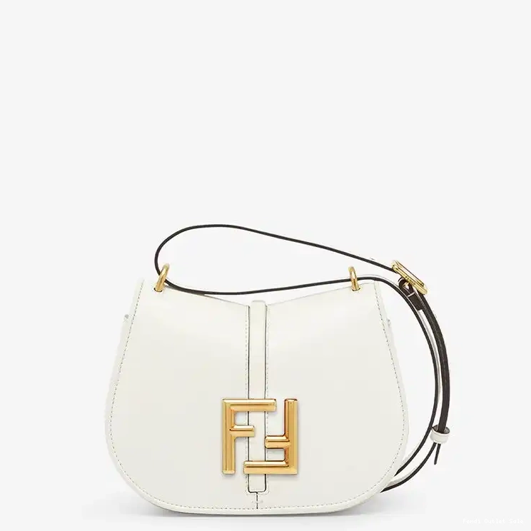 Cheap Bag C'mon Fendi Leather White In Mini Calf 0530
